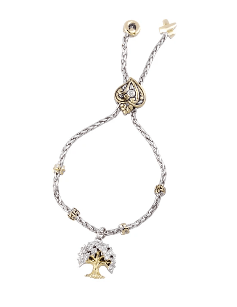 CZ Tree of Life Adjustable Bracelet B5075 - AF00 - She Chester
