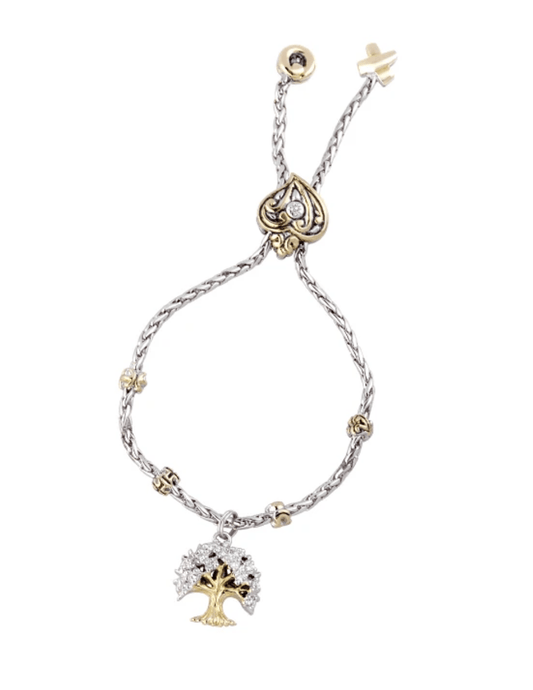 CZ Tree of Life Adjustable Bracelet B5075 - AF00 - She Chester