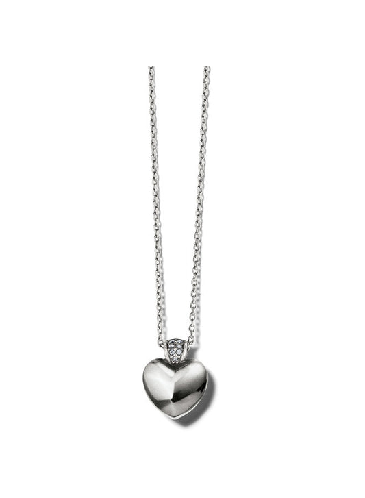 Meridian Silver Heart Necklace - JM7291