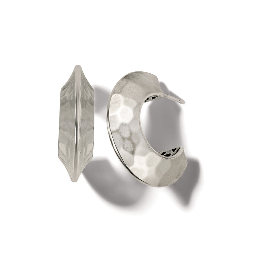 Mystic Moon Silver Hoop Earrings - JA9316