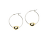 Carvão Lava Small Hoop Earrings