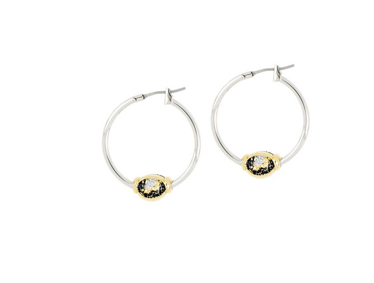 Carvão Lava Small Hoop Earrings