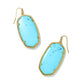Danielle Earrings Gold Lt Blue Magnesite - She Chester