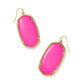 Danielle Earrings Gold Neon Pink - She Chester