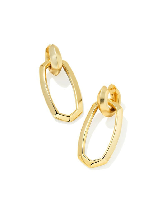DANIELLE LINK EARRINGS GOLD/RHODIUM MIXED METAL - She Chester