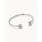 Davie Cuff Bracelet Rhodium Platinum Drusy - She Chester