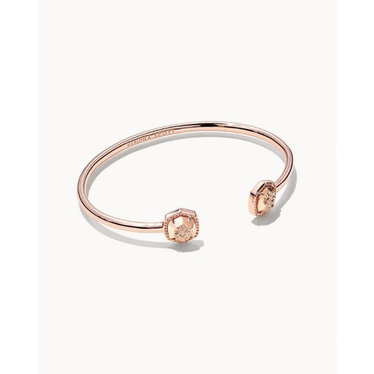 Davie Cuff Bracelet RSG Rose Gold Drusy - She Chester