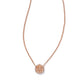 Davie Necklace RSG Rose Gold Drusy - She Chester