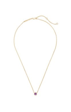 DAVIE PENDANT NECKLACE 18K GOLD VERMEIL AMETHYST - She Chester