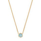 DAVIE PENDANT NECKLACE 18K GOLD VERMEIL AQUAMARINE - She Chester