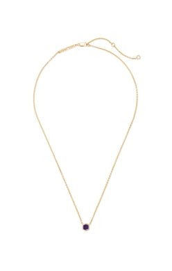 DAVIE PENDANT NECKLACE 18K GOLD VERMEIL BLUE IOLITE - She Chester