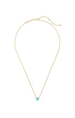 DAVIE PENDANT NECKLACE 18K GOLD VERMEIL CHRYSOPRASE - She Chester