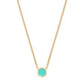 DAVIE PENDANT NECKLACE 18K GOLD VERMEIL CHRYSOPRASE - She Chester