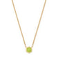 DAVIE PENDANT NECKLACE 18K GOLD VERMEIL GREEN PERIDOT - She Chester