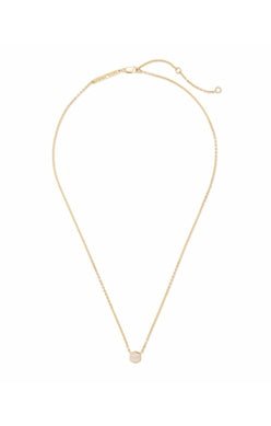 DAVIE PENDANT NECKLACE 18K GOLD VERMEIL RAINBOW MOONSTONE - She Chester