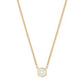 DAVIE PENDANT NECKLACE 18K GOLD VERMEIL ROCK CRYSTAL - She Chester