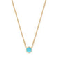 DAVIE PENDANT NECKLACE 18K GOLD VERMEIL TURQUOISE - She Chester