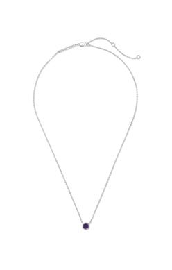 DAVIE PENDANT NECKLACE STERLING SILVER BLUE IOLITE - She Chester