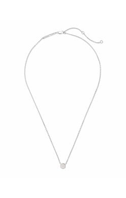 DAVIE PENDANT NECKLACE STERLING SILVER RAINBOW MOONSTONE - She Chester