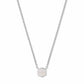 DAVIE PENDANT NECKLACE STERLING SILVER RAINBOW MOONSTONE - She Chester