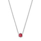 DAVIE PENDANT NECKLACE STERLING SILVER RED GARNET - She Chester