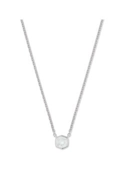 DAVIE PENDANT NECKLACE STERLING SILVER ROCK CRYSTAL - She Chester