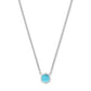 DAVIE PENDANT NECKLACE STERLING SILVER TURQUOISE - She Chester