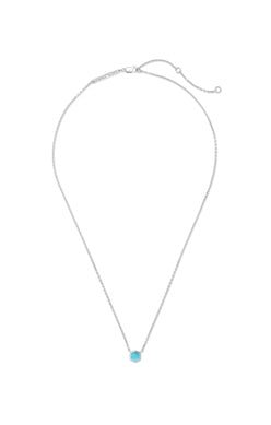 DAVIE PENDANT NECKLACE STERLING SILVER TURQUOISE - She Chester