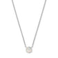 DAVIE PENDANT NECKLACE STERLING SILVER WHITE OPAL - She Chester