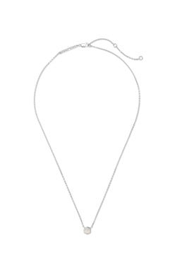 DAVIE PENDANT NECKLACE STERLING SILVER WHITE OPAL - She Chester