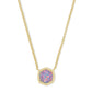 Davie Short Pendant Necklace Gld/Lavendar Opal - She Chester
