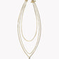Davis Triple Strand Necklace 18K Gold Vermeil - She Chester