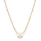Elisa Gold Dichroic Multi Strand Necklace