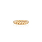 Gold Tapered Twisted Ring -