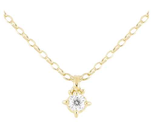 Diamante 3/4 Carat Necklace Gold - She Chester