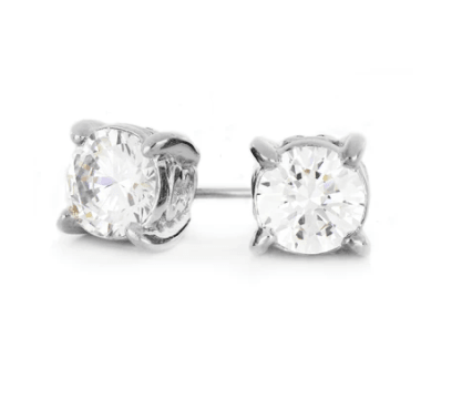 Diamante 4 Carat Stud Silver Earrings M5347 - RF00 - She Chester
