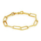 Diamante JM Large Link Bracelet Gold - She Chester