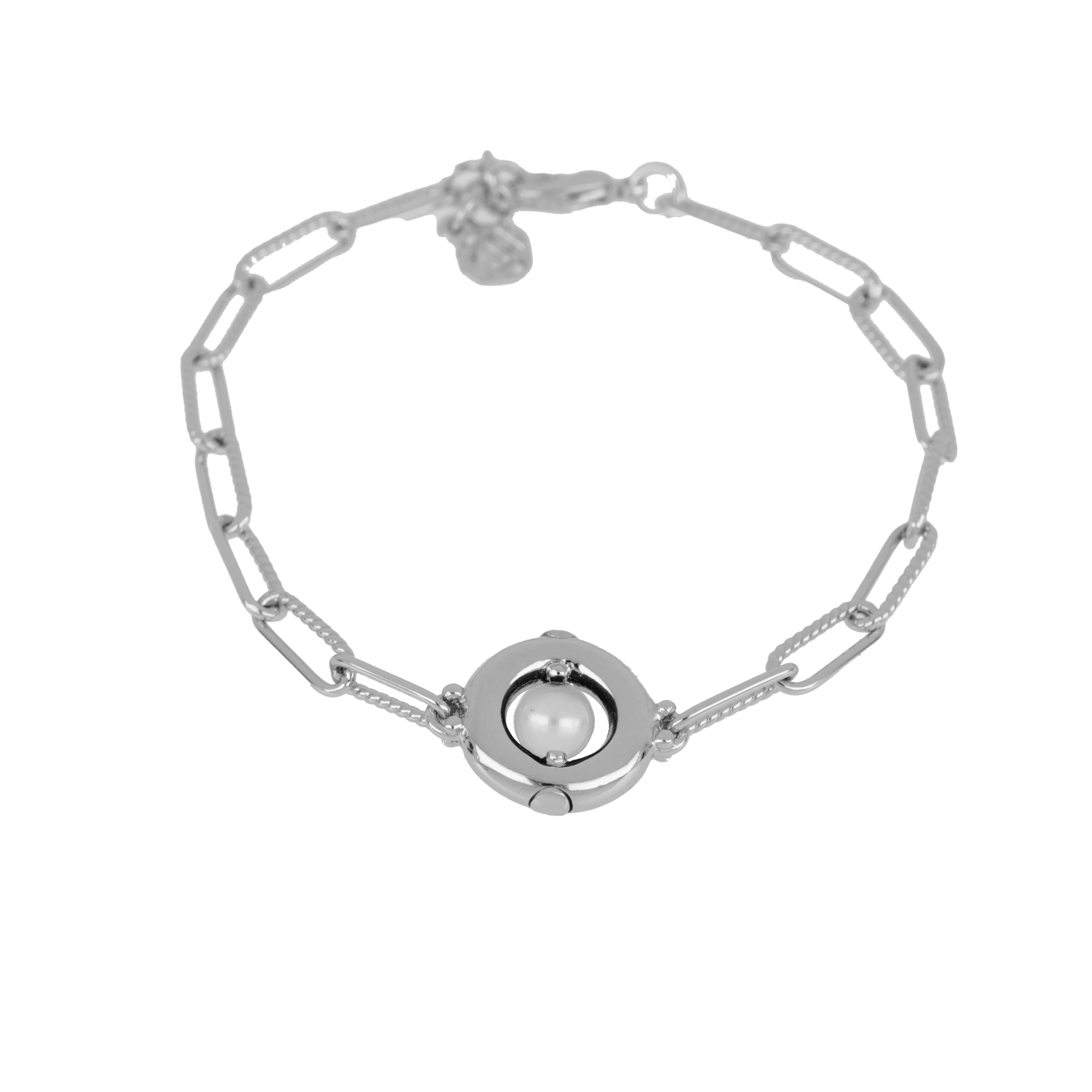 Diamante Pearl Silver Bracelet B5588 - RB00 - She Chester