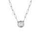 Diamante Pearl Silver Necklace N5596 - RB03 - She Chester