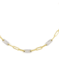 Diamante Three Station Pavé Necklace N5357 - GF04 - She Chester