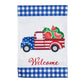 Patriotic Watermelon Truck Garden Flag