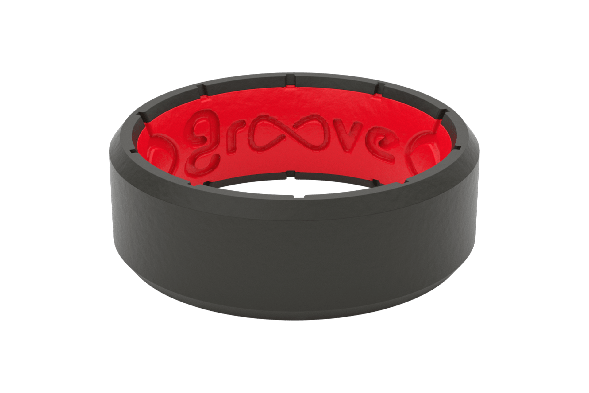 Edge Black/Red Groove Ring - She Chester