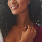 Elaina Slide Bracelet Gold Bright Plum Drusy - She Chester