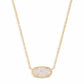 Elisa 20" Necklace Gold Iridescent Drusy - She Chester