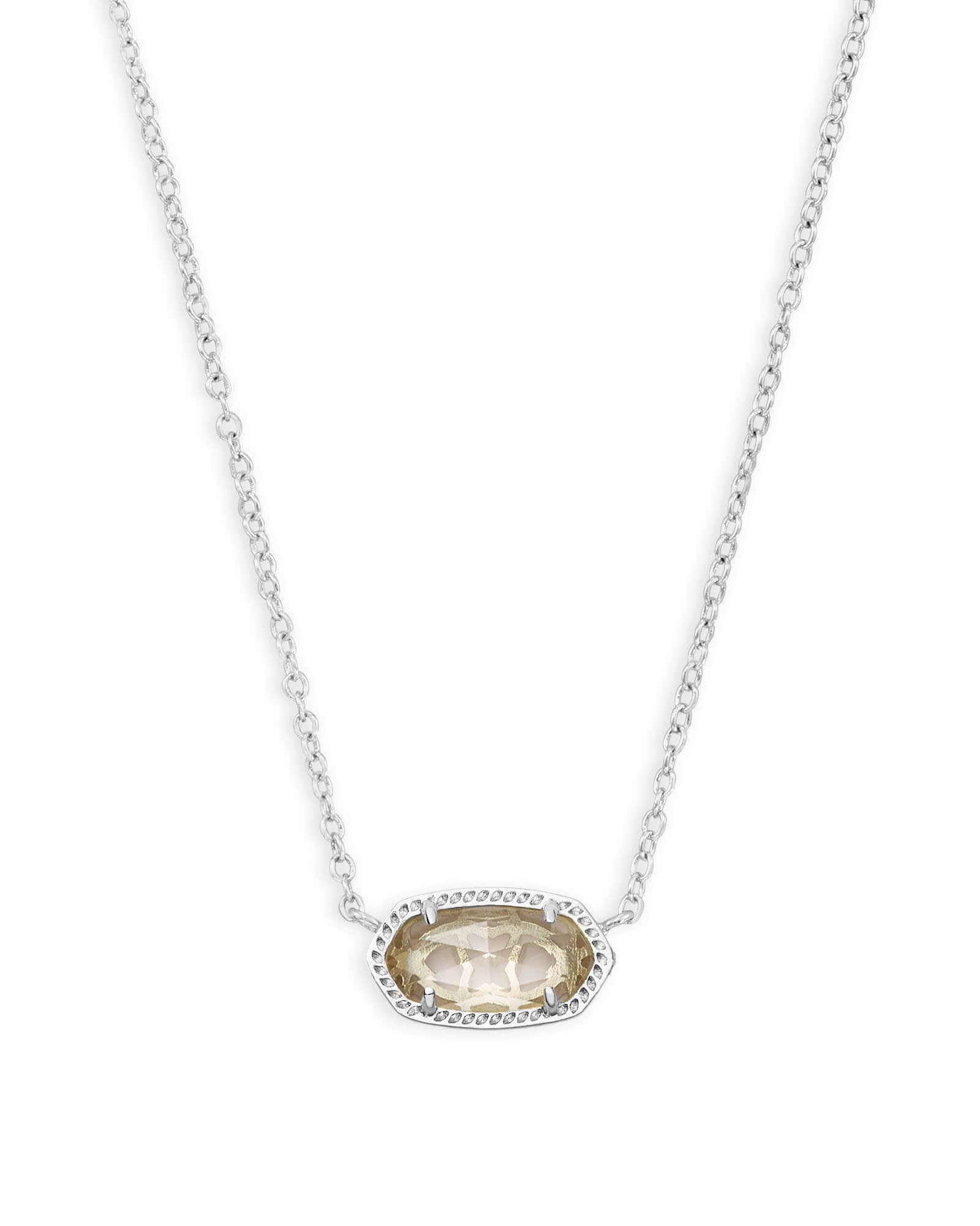Elisa Clear Stone Silver Chain - She Chester
