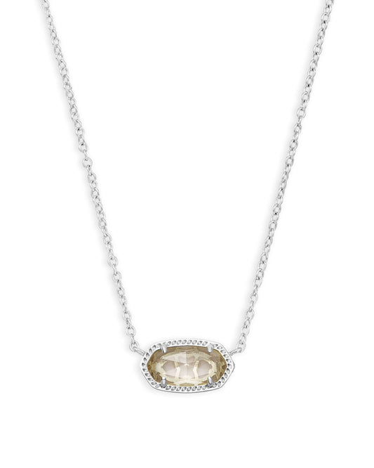 Elisa Clear Stone Silver Chain - She Chester