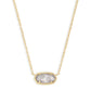 Elisa Gold Slate Cat's Eye Necklace - She Chester