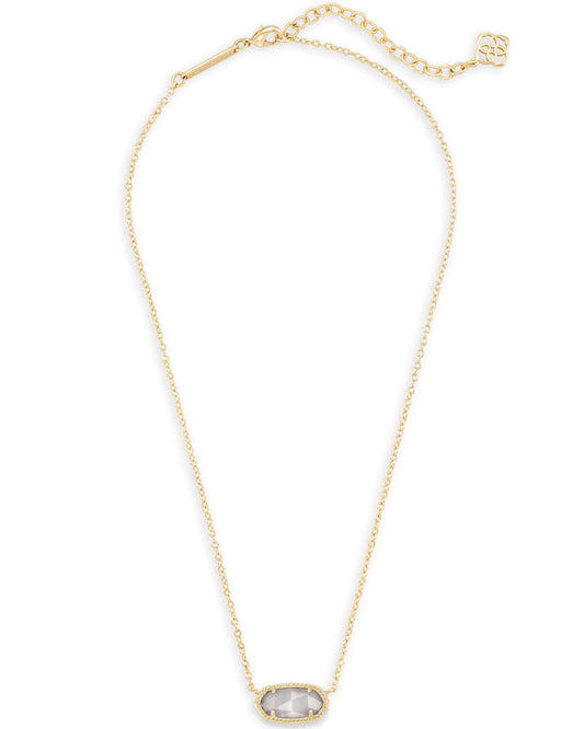 Elisa Gold Slate Cat's Eye Necklace - She Chester