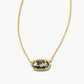 Elisa Necklace Gold Black Pyrite - She Chester