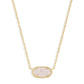 Elisa Necklace Gold Iridescent Drusy - She Chester